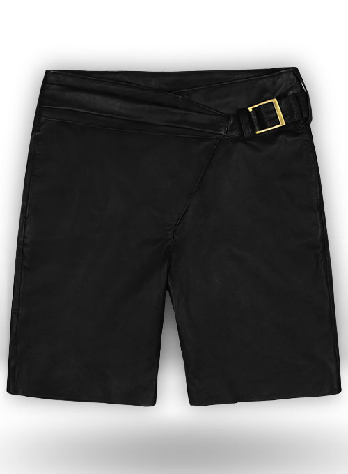 Leather Cargo Shorts Style # 377 - Click Image to Close