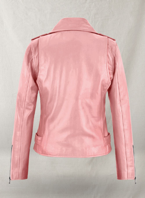 Light Pink Gwen Stefani Leather Jacket 