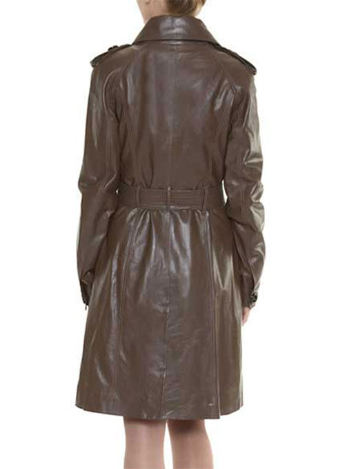 Leather Long Coat #203 - Click Image to Close