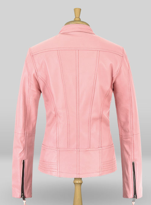 Light Pink Leather Jacket # 520