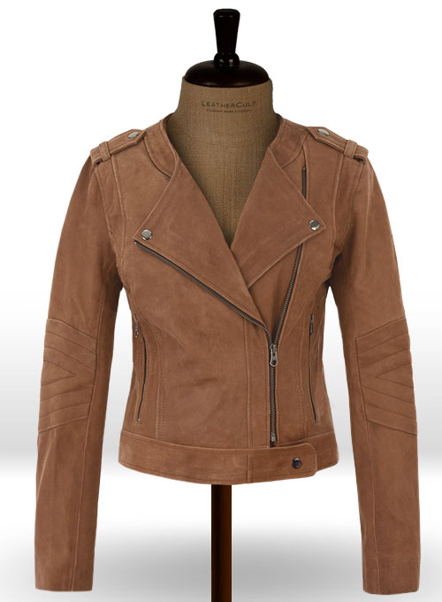 Light Vintage Tan Hide Leather Jacket # 220