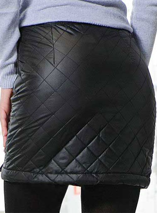 Luxury Quilted Leather Skirt - # 433 - Click Image to Close