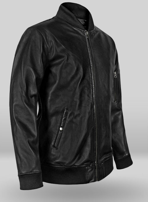 MA-1 Bomber Leather Jacket - Click Image to Close