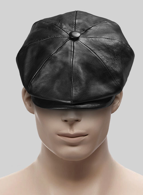 Leather store cabbie cap