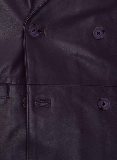 Purple Hampton Leather Blazer - Click Image to Close
