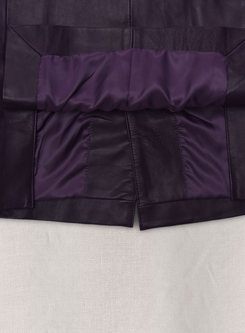 Purple Hampton Leather Blazer - Click Image to Close