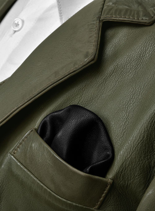 Pure Leather Basicallo Green Suit