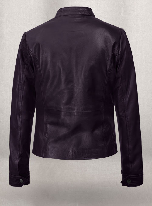Purple Leather Jacket # 527 - Click Image to Close