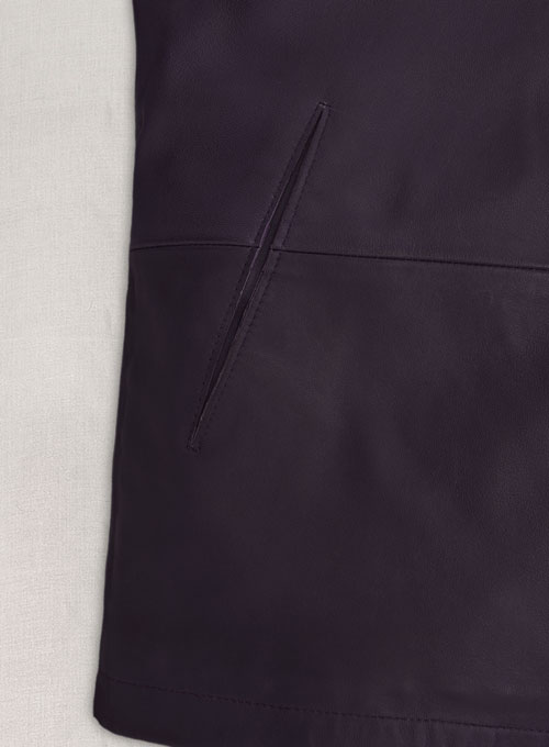 Purple Washed & Wax Tom Cruise MI Reckoning Leather Jacket