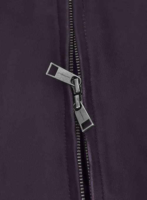 Purple Washed & Wax Tom Cruise MI Reckoning Leather Jacket