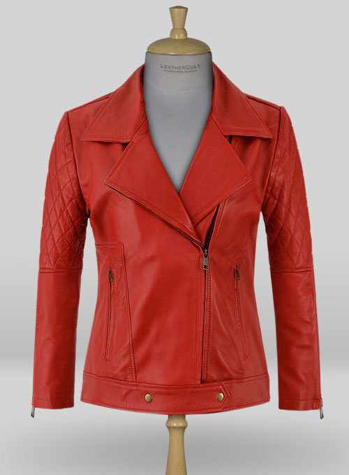 Red Katy Perry Leather Jacket