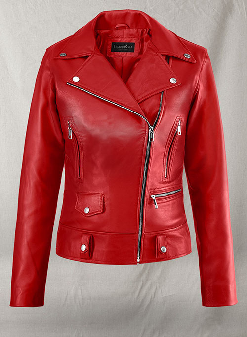 Red Kylie Jenner Leather Jacket