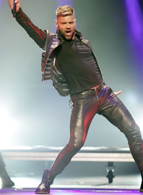 Ricky Martin Leather Pants - Click Image to Close