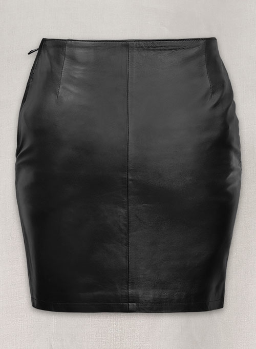 Rihanna Leather Skirt
