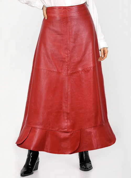 Riley Midi Leather Skirt