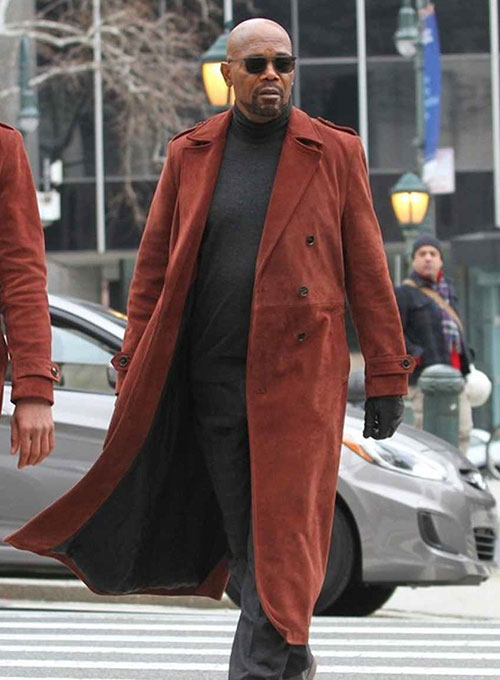 Red mid cheap length coat