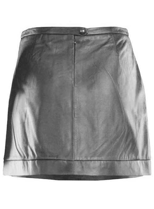 Seamed Leather Skirt - # 453 - Click Image to Close