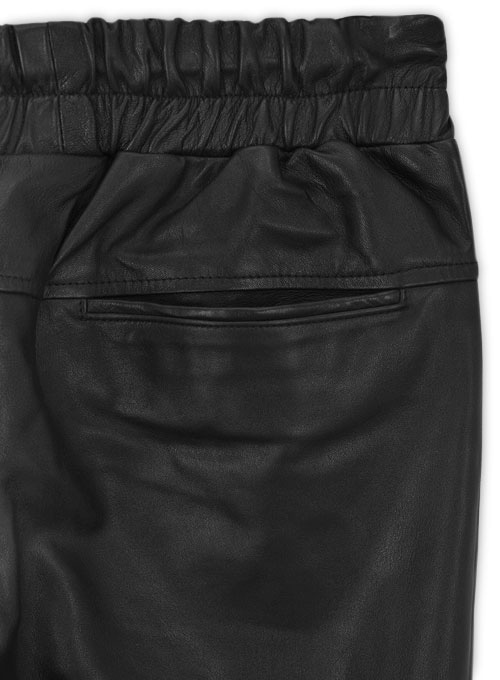 Selena Gomez Leather Joggers - Click Image to Close