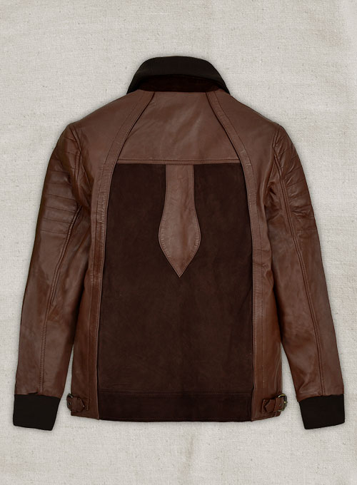 Soft Dark Brown Suede Daniel Radcliff Leather Jacket - M Regular