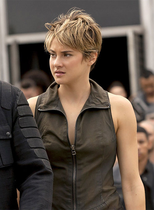 Shailene Woodley Insurgent Leather Vest