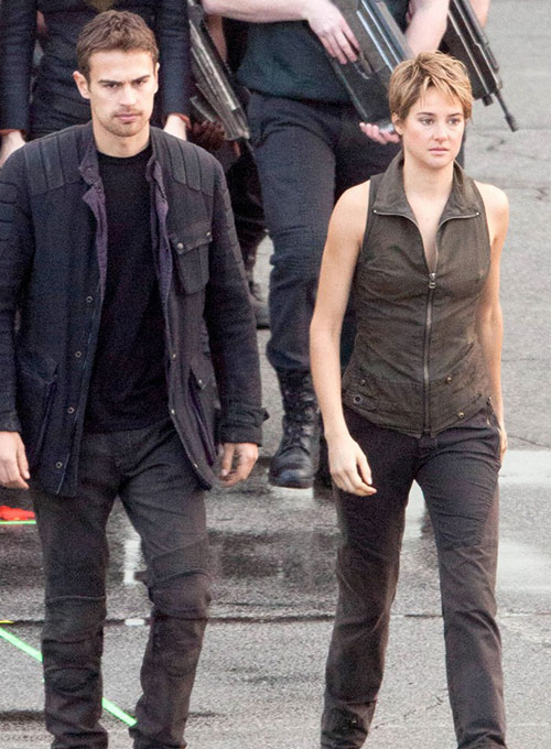 Shailene Woodley Insurgent Leather Vest