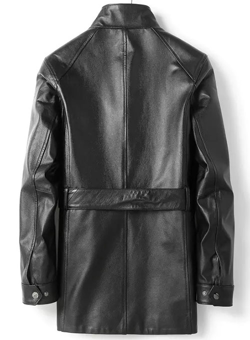 Sheriff Leather Trench Coat - Click Image to Close