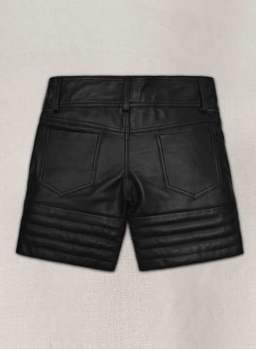 Leather Cargo Shorts Style # 361 - Click Image to Close