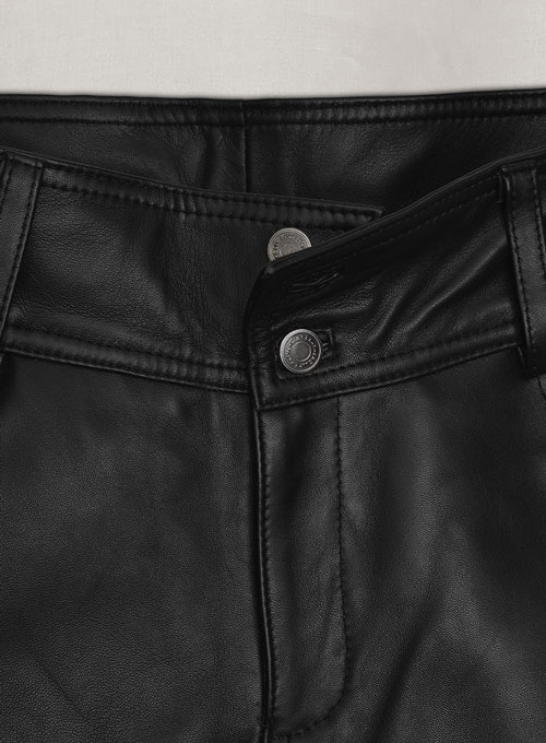 Leather Cargo Shorts Style # 361 - Click Image to Close