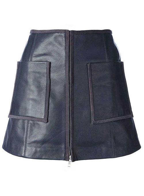 Smoking Piped Leather Skirt - # 425