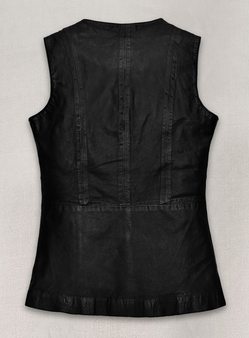 Soft Rich Black Washed and Wax Leather Top Style # 64