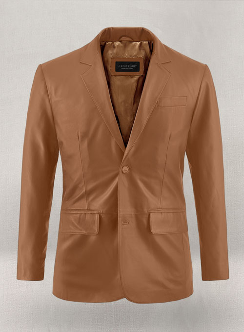 Soft Hunter Tan Leather Blazer