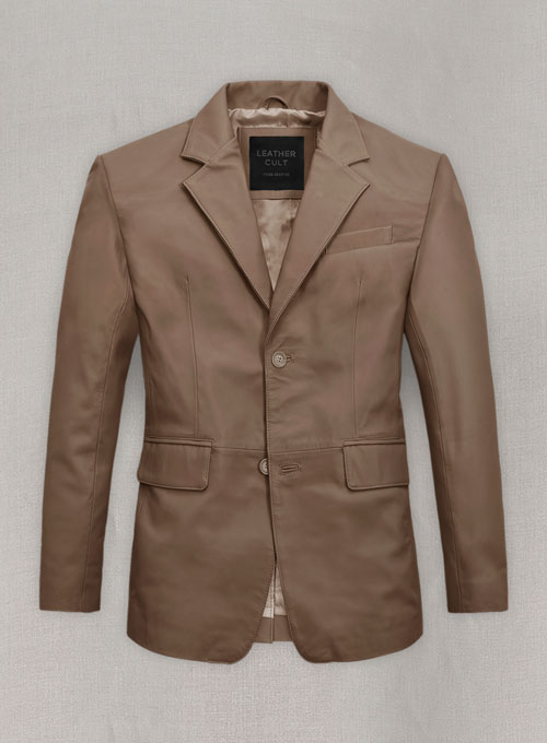 Soft King Bown Leather Blazer