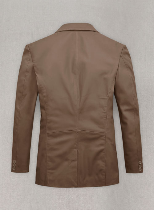 Soft King Bown Leather Blazer