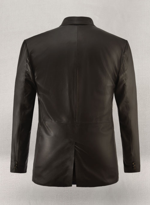 Soft Louis Brown Leather Blazer - Click Image to Close
