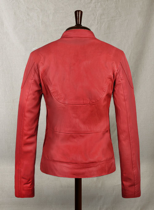 Soft Tango Red Washed Teenage Mutant Ninja Megan Fox Jacket - Click Image to Close
