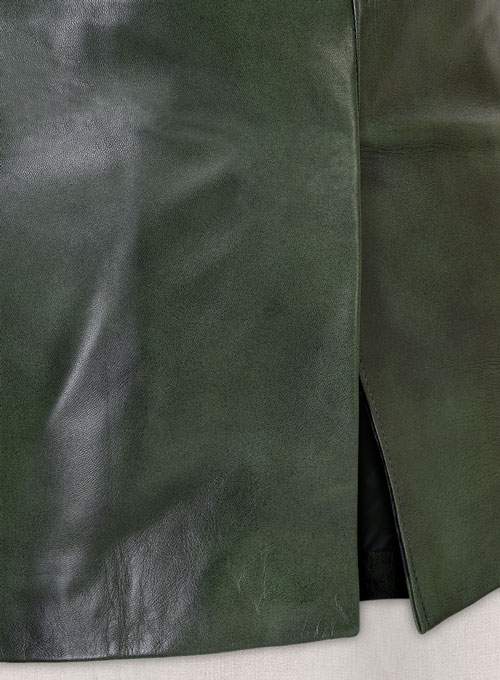 Spanish Green Leather Blazer