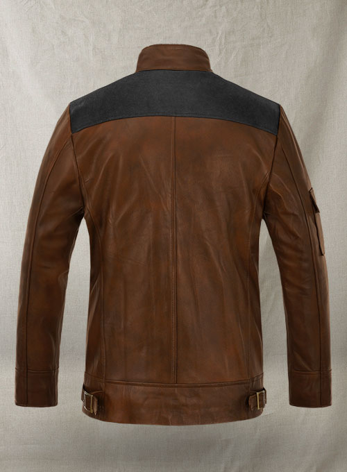 Spanish Brown Alden Ehrenreich Solo Leather Jacket - Click Image to Close