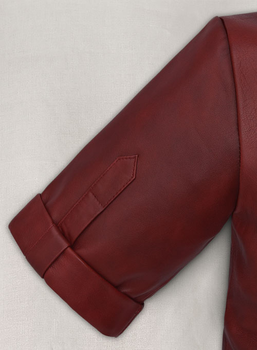 Spanish Red Leather Top Style # 57 - Click Image to Close