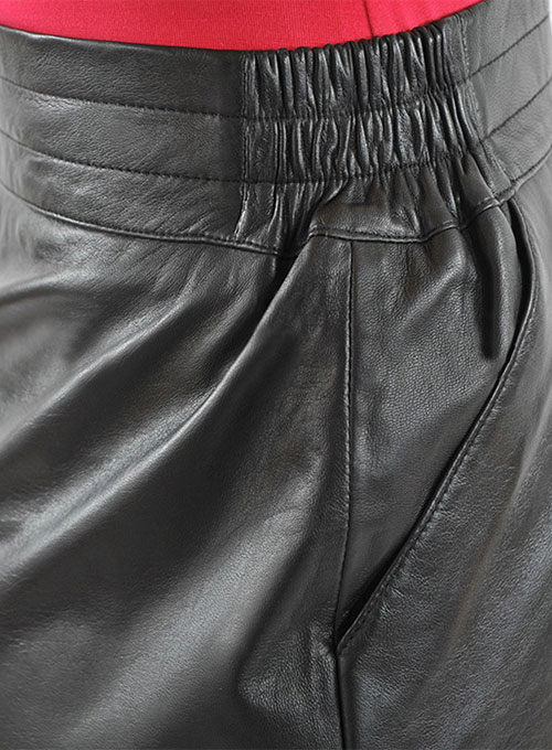 Sporty Leather Skirt - # 465 - Click Image to Close