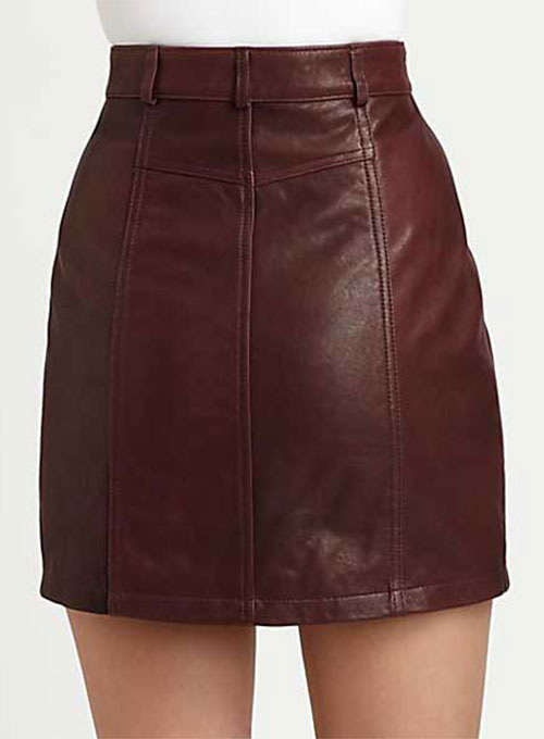 Stylish Leather Skirt - # 148 - Click Image to Close