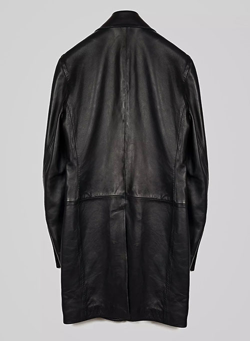 Tabula Leather Long Coat