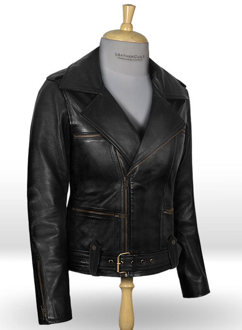 Thick Black Brie Larson Captain Marvel Leather Jacket