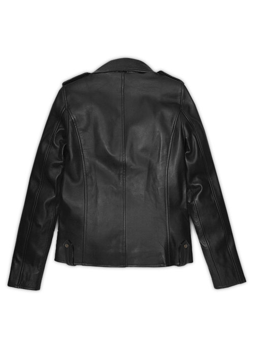 Thick Black Brie Larson Captain Marvel Leather Jacket