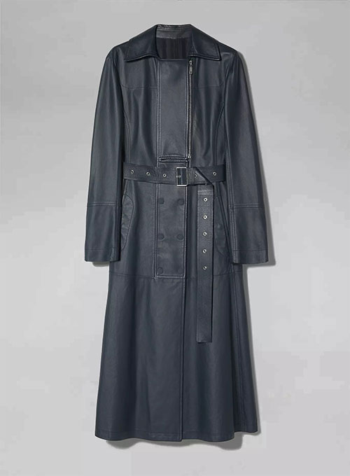 Thora Leather Long Coat