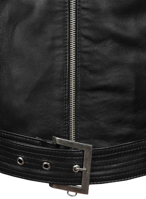 Thick Black Rachel G I Joe The Rise of Cobra Leather Jacket - Click Image to Close