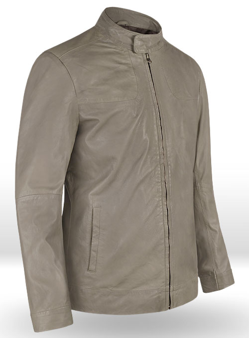 Croma Gray Washed & Wax Tom Cruise Fallout Leather Jacket - Click Image to Close