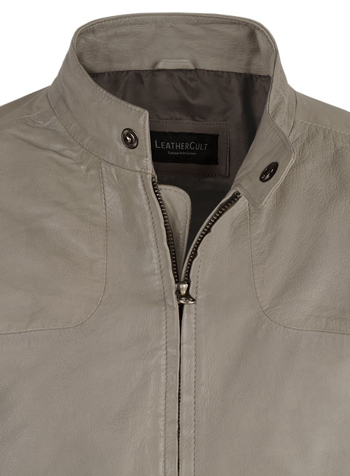 Croma Gray Washed & Wax Tom Cruise Fallout Leather Jacket - Click Image to Close