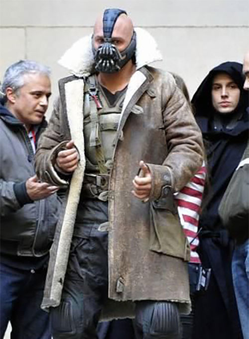 Tom Hardy The Dark Knight Rises Leather Trench Coat - Click Image to Close