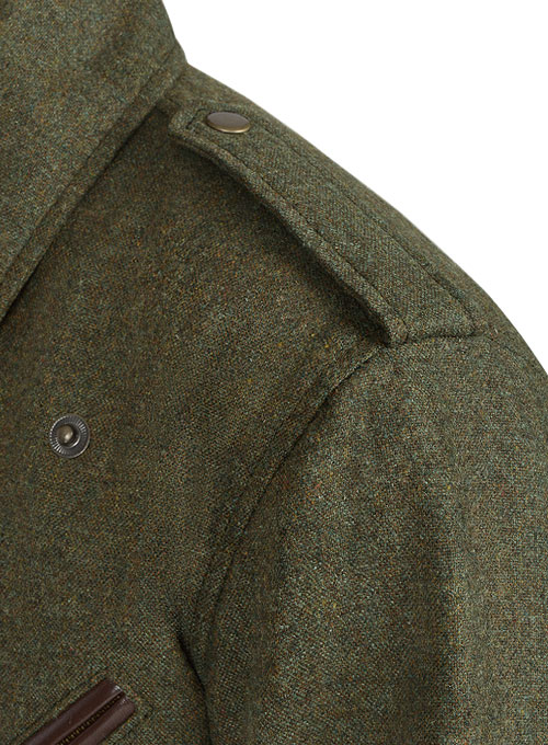 Tweed Leather Combo Jacket # 666 - Click Image to Close