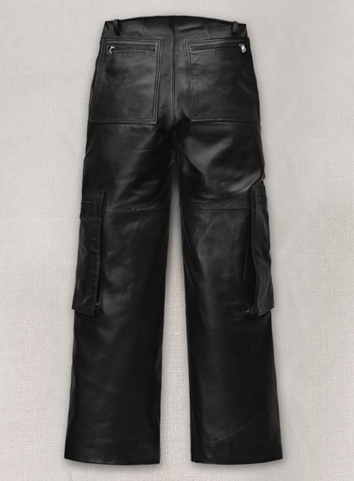 Urban Explorer Leather Cargo Pants - Click Image to Close